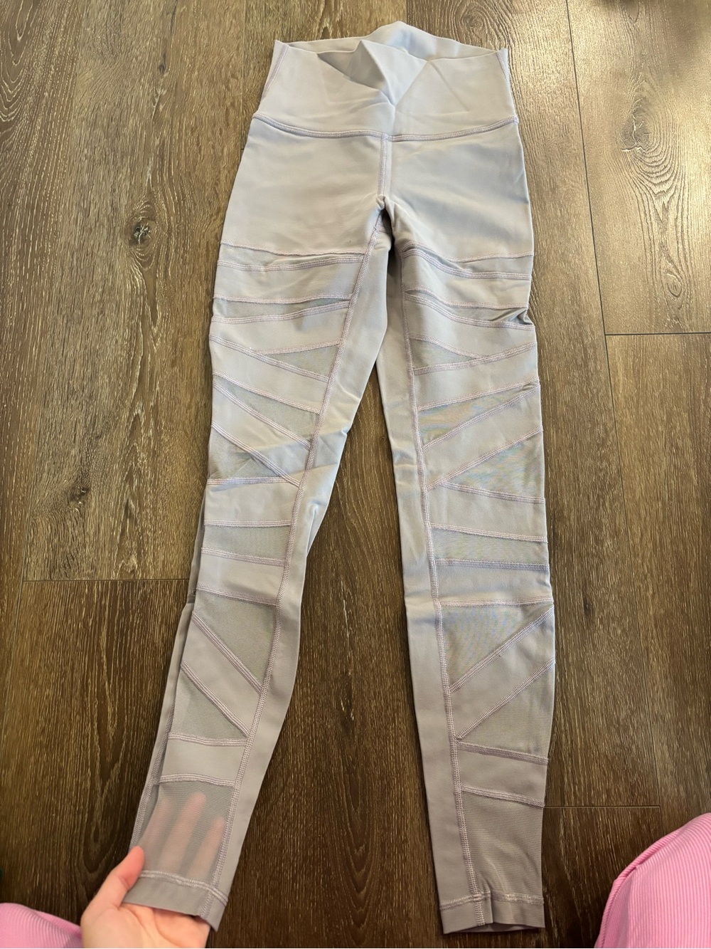 lululemon athletica Taupe High-Waist Mesh Panel Leggings